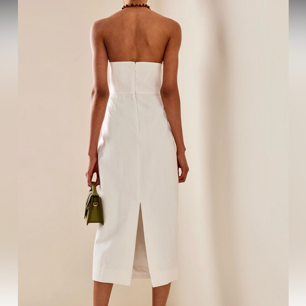 πΊπHPππΊ NWT Mara Hoffman Isla Midi Dress White - Picture 7 of 16